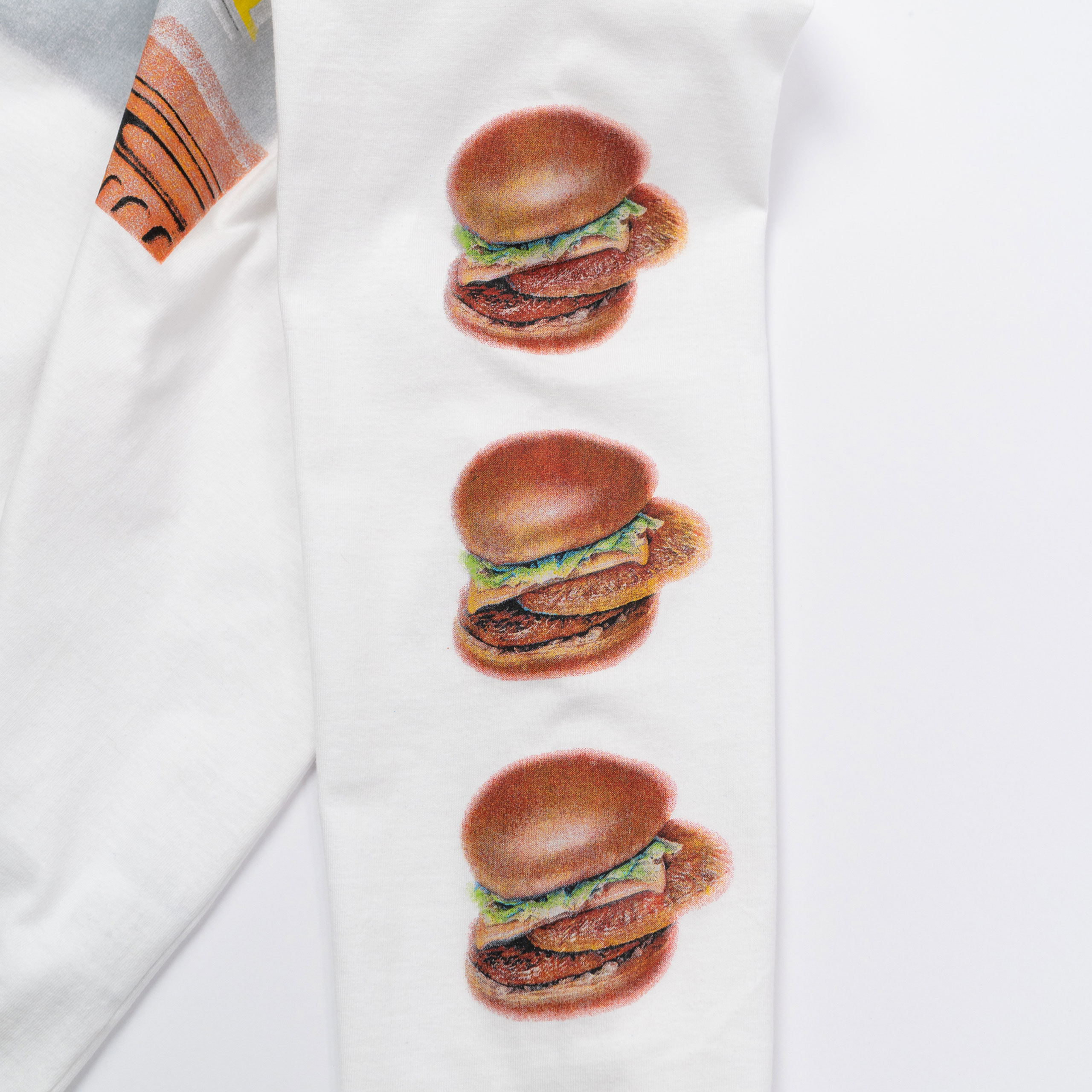 Burger White Tee LS - Image 3