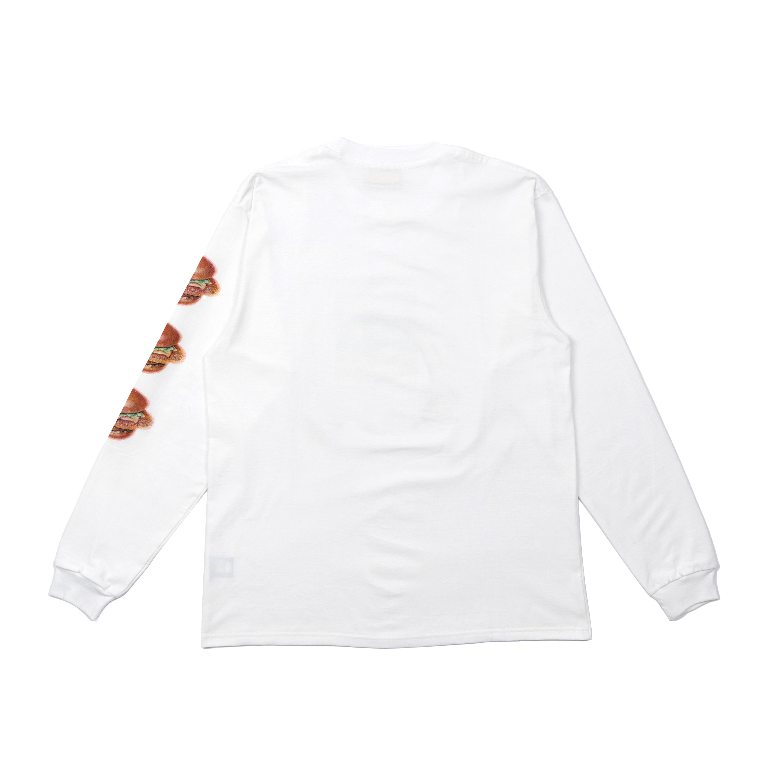 Burger White Tee LS - Image 4